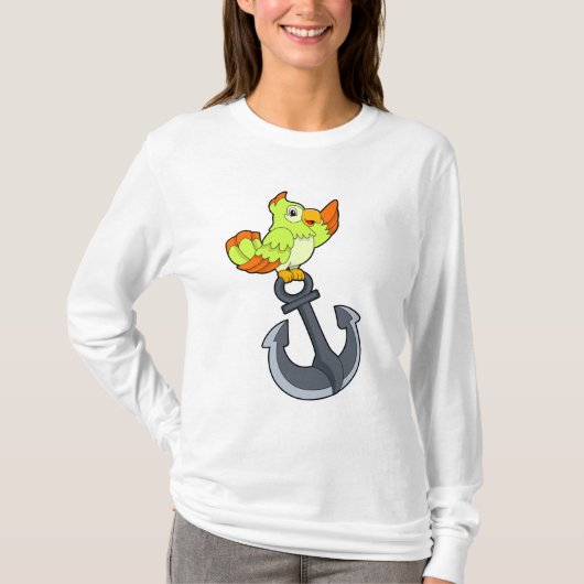 Parrot met Anchor T-shirt (Voorkant)