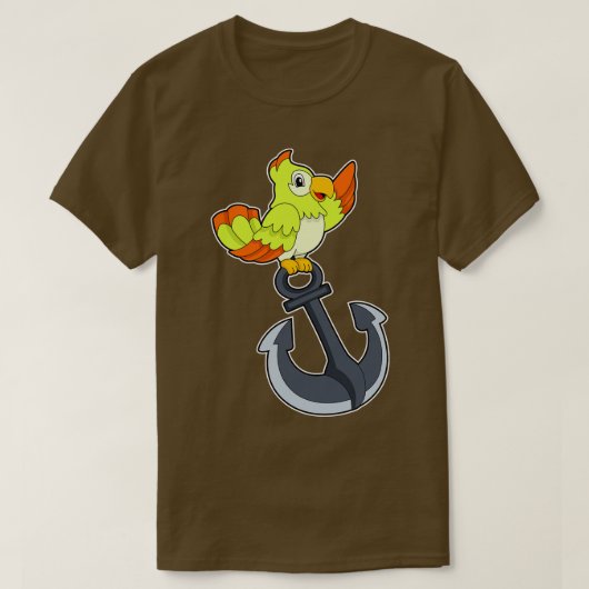 Parrot met Anchor T-shirt (Design voorkant)