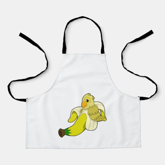 Parrot met bananen schort (Voorkant)