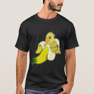 Parrot met bananen t-shirt