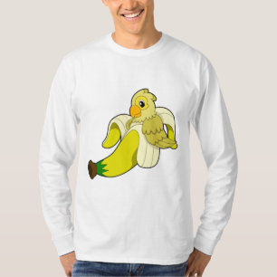 Parrot met bananen t-shirt
