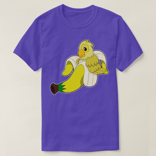 Parrot met bananen t-shirt (Design voorkant)