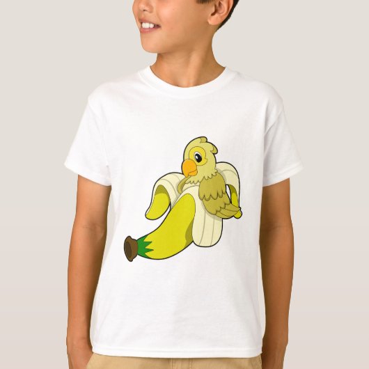 Parrot met bananen t-shirt (Voorkant)