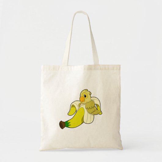 Parrot met bananen tote bag (Voorkant)