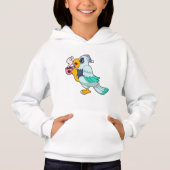 Parrot met beker koffie (Voorkant)