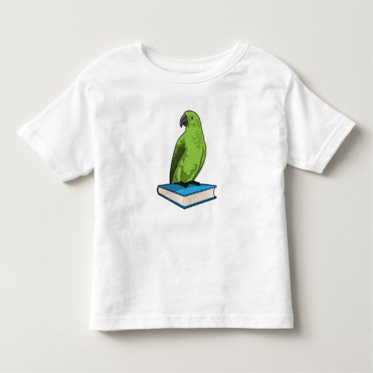 Parrot met Boek Kinder Shirts (Voorkant)