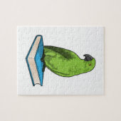 Parrot met Boek Legpuzzel (Horizontaal)