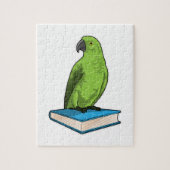 Parrot met Boek Legpuzzel (Verticaal)