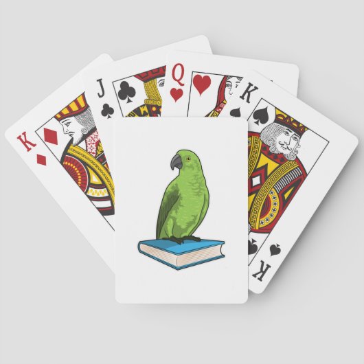 Parrot met Boek Pokerkaarten (Achterkant)