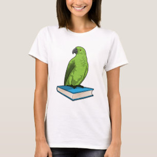 Parrot met Boek T-shirt