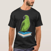 Parrot met Boek T-shirt (Voorkant)