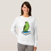 Parrot met Boek T-shirt (Voorkant volledig)