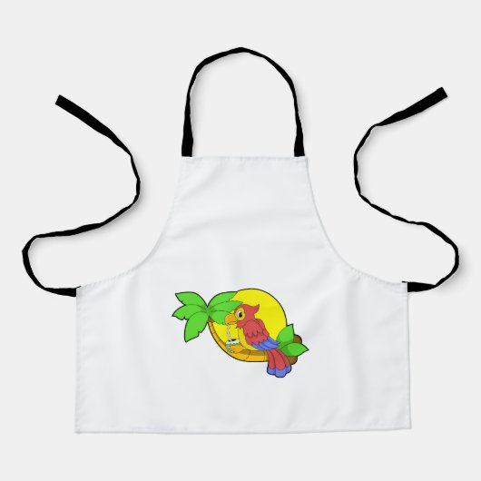 Parrot met Coconut Schort (Voorkant)