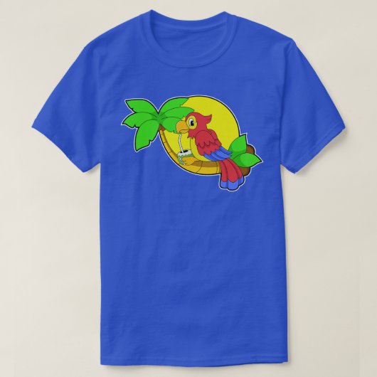 Parrot met Coconut T-shirt (Design voorkant)