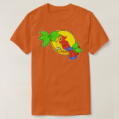 Parrot met Coconut T-shirt (Design voorkant)