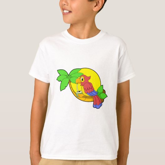 Parrot met Coconut T-shirt (Voorkant)