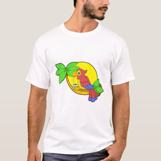 Parrot met Coconut T-shirt (Voorkant)