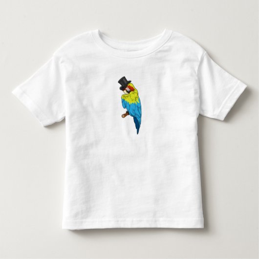 Parrot met Cylinder Kinder Shirts (Voorkant)