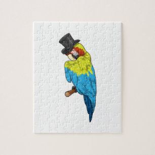 Parrot met Cylinder Legpuzzel
