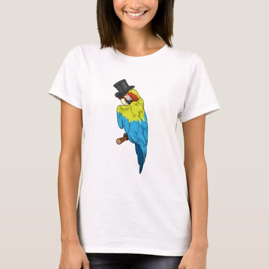 Parrot met Cylinder T-shirt (Voorkant)