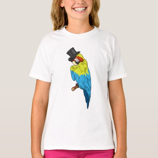 Parrot met Cylinder T-shirt (Voorkant)