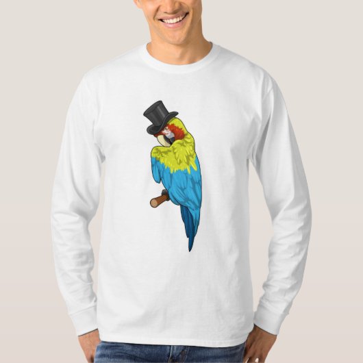 Parrot met Cylinder T-shirt (Voorkant)