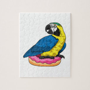 Parrot met Donut Legpuzzel