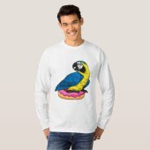 Parrot met Donut T-shirt (Voorkant volledig)