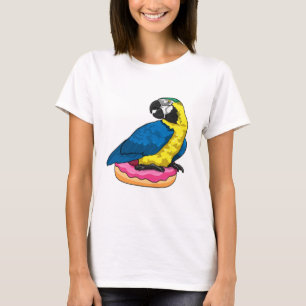 Parrot met Donut T-shirt