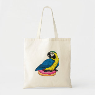 Parrot met Donut Tote Bag