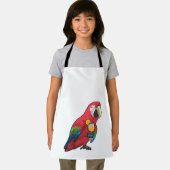 Parrot met glas Oranje sap Schort (Insitu)