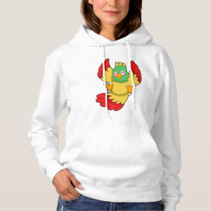 Parrot met groene kop hoodie