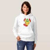 Parrot met groene kop hoodie (Voorkant volledig)