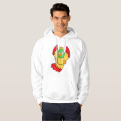 Parrot met groene kop hoodie (Voorkant volledig)