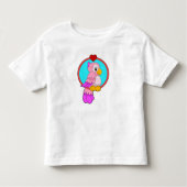 Parrot met hart kinder shirts (Voorkant)