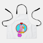 Parrot met hart schort (Voorkant)