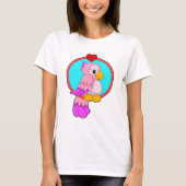 Parrot met hart t-shirt (Voorkant)