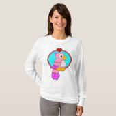 Parrot met hart t-shirt (Voorkant volledig)