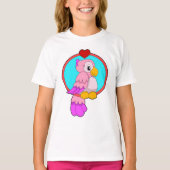Parrot met hart t-shirt (Voorkant)