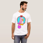 Parrot met hart t-shirt (Voorkant volledig)