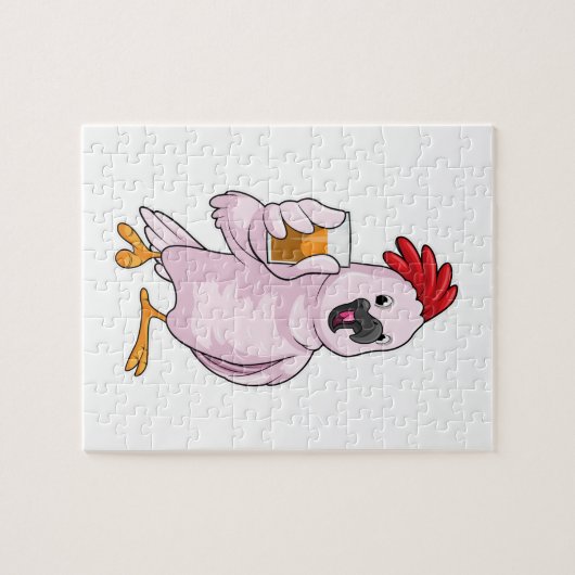 Parrot met Juice Legpuzzel (Horizontaal)