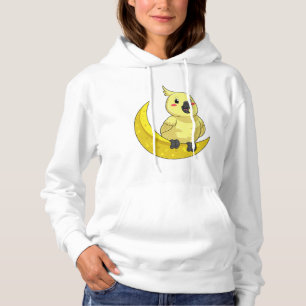 Parrot met Moon Hoodie