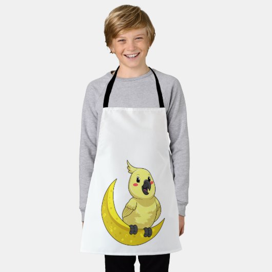 Parrot met Moon Schort (Gedragen)