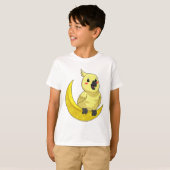 Parrot met Moon T-shirt (Voorkant volledig)