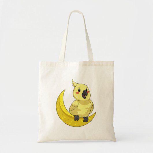Parrot met Moon Tote Bag (Voorkant)
