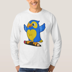 Parrot met potlood t-shirt