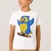 Parrot met potlood t-shirt (Voorkant)