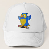 Parrot met potlood trucker pet (Voorkant)
