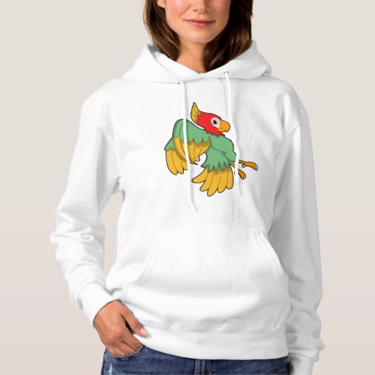 Parrot met rode kop hoodie (Voorkant)