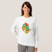 Parrot met rode kop t-shirt (Voorkant volledig)